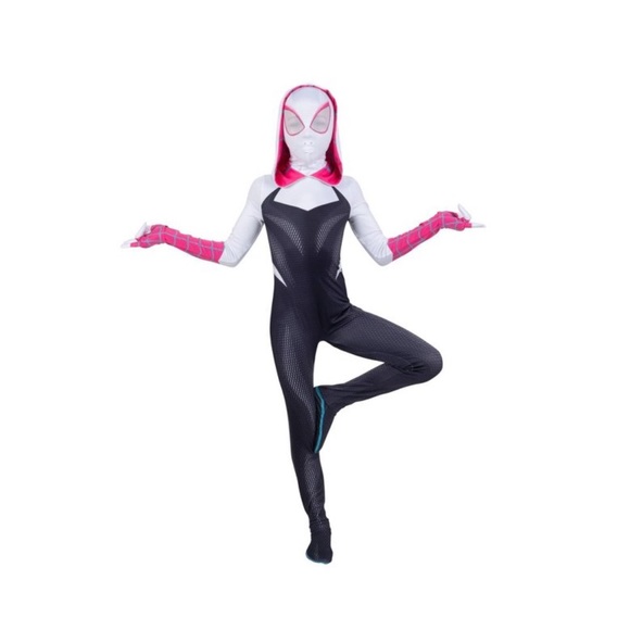 Kids Spider Gwen Costume - Picture 4 of 16